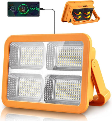 400 Watt ,600Watt, 800watt and 1000watt Solar  LED Light with 15000 And 25000MAH, 50000mah and 6000mah Solar Power Bank , 4 Modes, Waterproof Portable Solar Power Outdoor Working Light